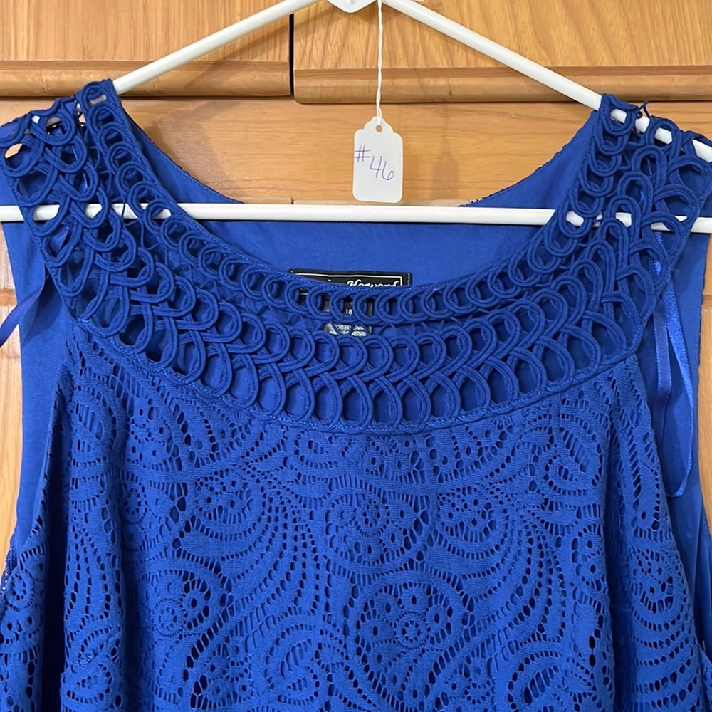Jessica Howard Blue Lace Dress - Picture 2 of 7